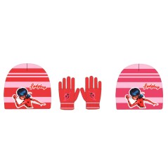 Set gorro y guantes Prodigiosa Ladybug infantil surtido