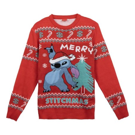 Jersey punto navideño Stitch Disney adulto