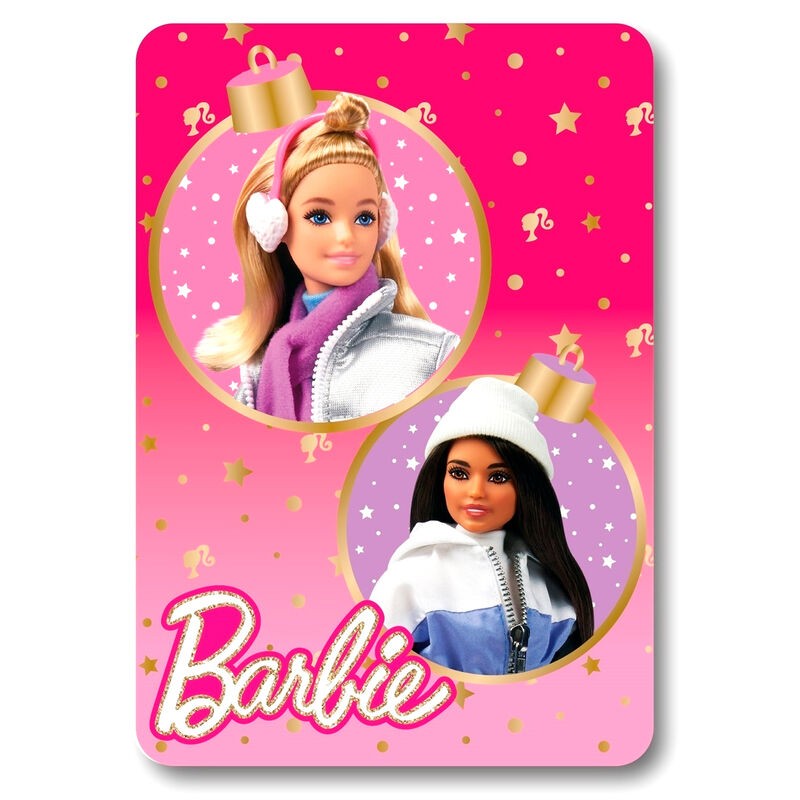 Manta polar Navidad Barbie