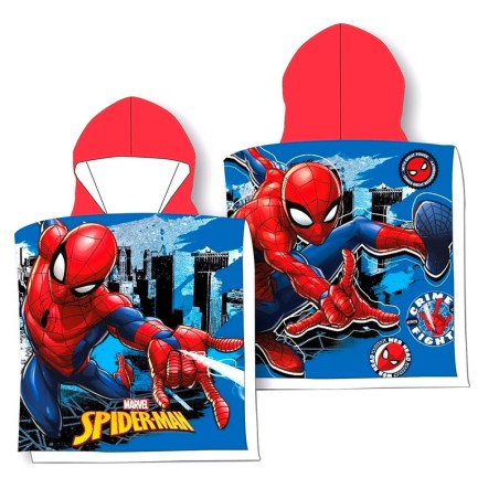 Poncho toalla Spiderman Marvel algodon