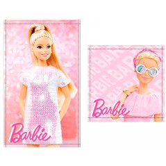 Set 2 toallas baño Barbie algodon