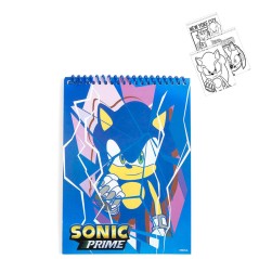 Set papeleria coloreable Sonic Prime