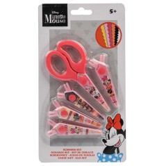 Blister tijeras + 5 cubre hojas Minnie Disney