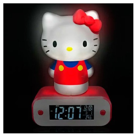 Lampara despertador Hello Kitty