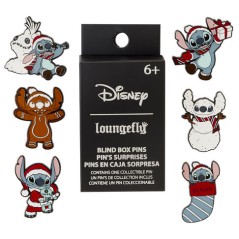 Blind Box Enamel Pin Holiday Stitch Disney Loungefly surtido