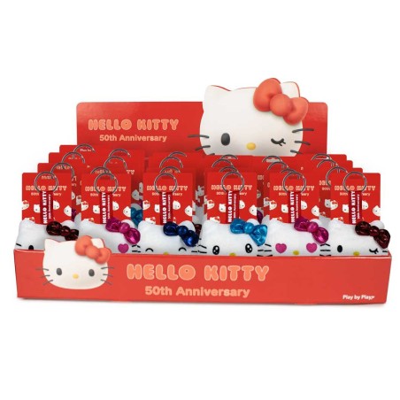 Llavero peluche 50th Anniversary Hello Kitty 7cm surtido