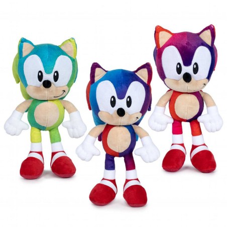 Peluche surtido Sonic degradado Sonic The Hedgehog 30cm