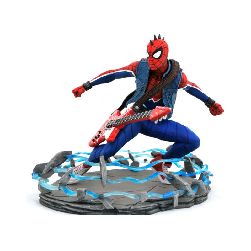 Estatua Spider-Punk Spiderman Marvel 18cm