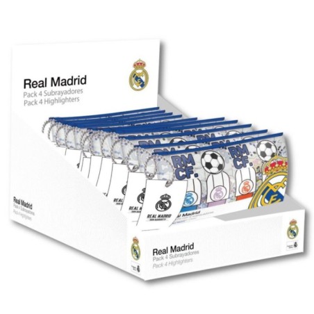 Set 4 subrayadores Real Madrid surtido